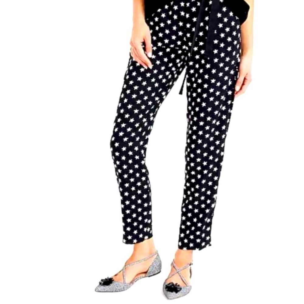 J. Crew Women’s Pants in Star Print Crepe Size 00